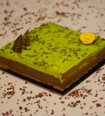 Entremet choco pistache