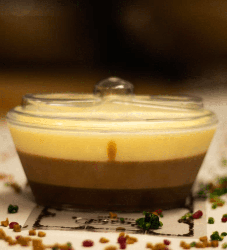 Verrine mousse 3 chocolats
